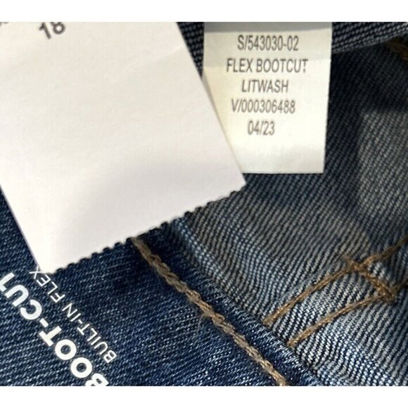 Old Navy Jeans Boys 18 Boot Cut Built in Flex Blue Denim NEW Adjustable Waist - Picture 6 of 6